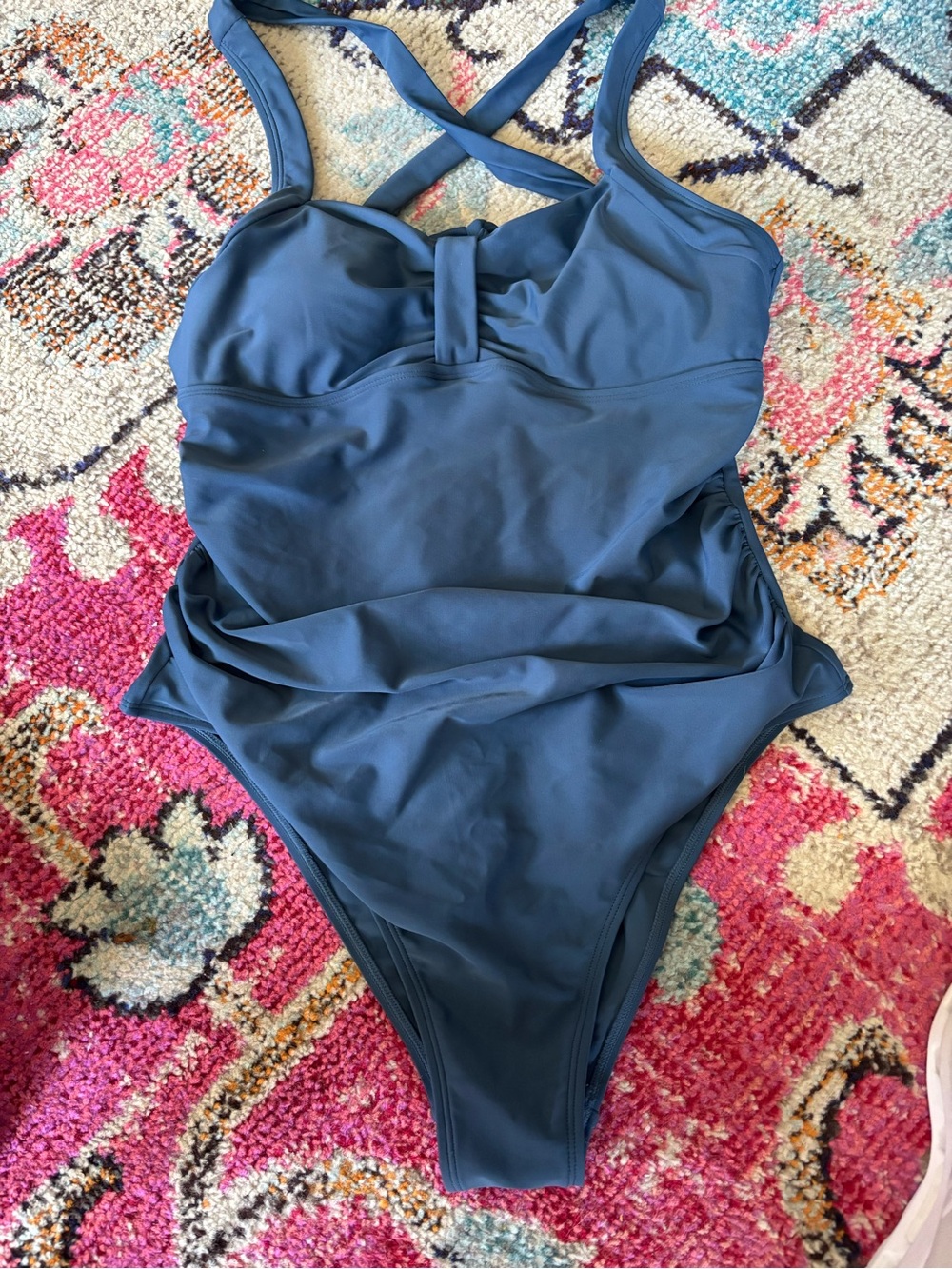 Never Worn Womens Cupshe Swimsuit - Size XL - Charcoal Gray One Piece